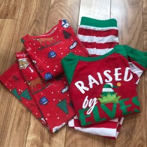 Children’s Christmas Pajamas Bundle (Size 6 & 8)